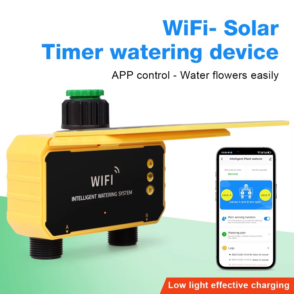 Smart Garden Lock - ตัวควบคุมการรดน้ำอัตโนมัติแบบ WIFI สำหรับสวน พร้อมวาล์วควบคุมน้ำและระบบตรวจจับฝน