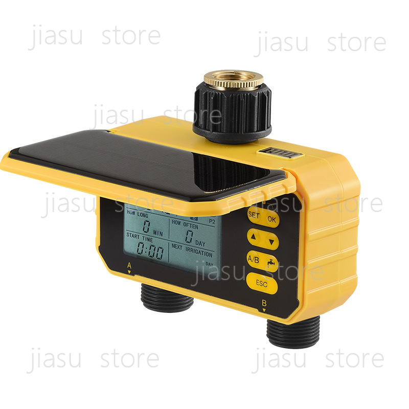Smart Garden Irrigation - ชุดรดน้ำอัตโนมัติพลังงานแสงอาทิตย์แบบสมาร์ท ระบบสองทาง พร้อมตัวตั้งเวลา หัวฉีดน้ำแบบไมโคร สำหรับรดน้ำต้นไม้และดอกไม้ ทำสวนแบบง่ายๆ