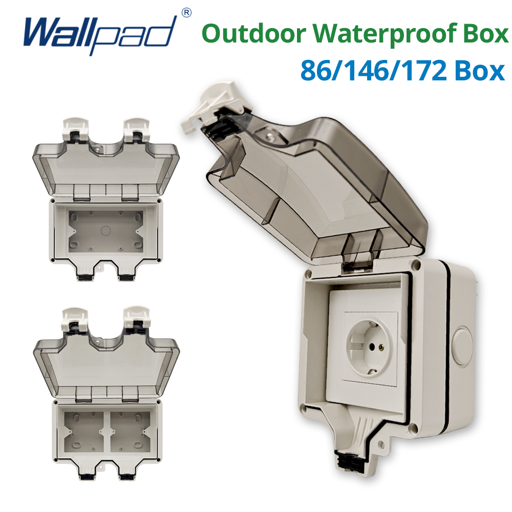 Smart Garden Storage - Wallpad IP66 กันฝุ่นกันน้ํากลางแจ้งสําหรับสวิตช์ผนังและซ็อกเก็ตด้านนอกสําหรับ Home Garden 86