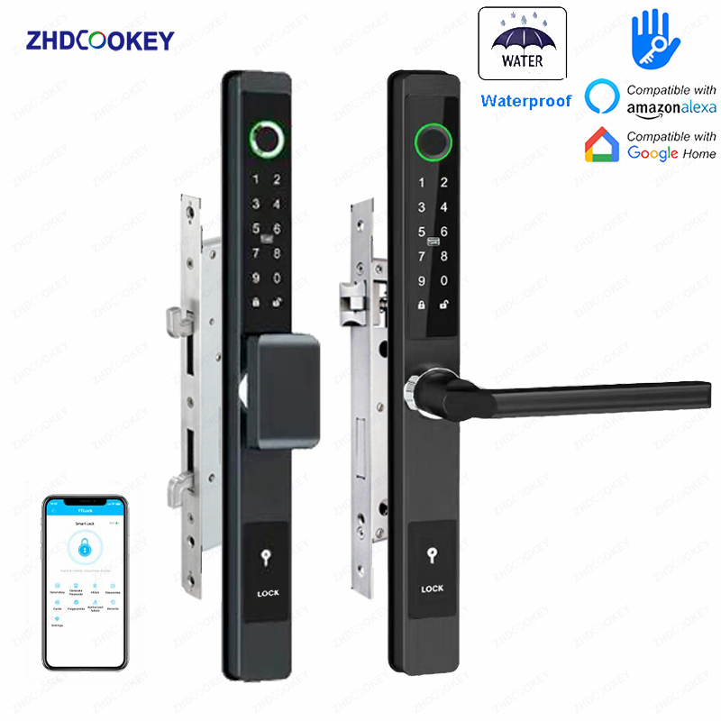Smart Garden Lock - ZHDCOOKEY ล็อคประตูดิจิตอลไบโอเมตริกซ์ กันน้ำ TTLock APP BLE
