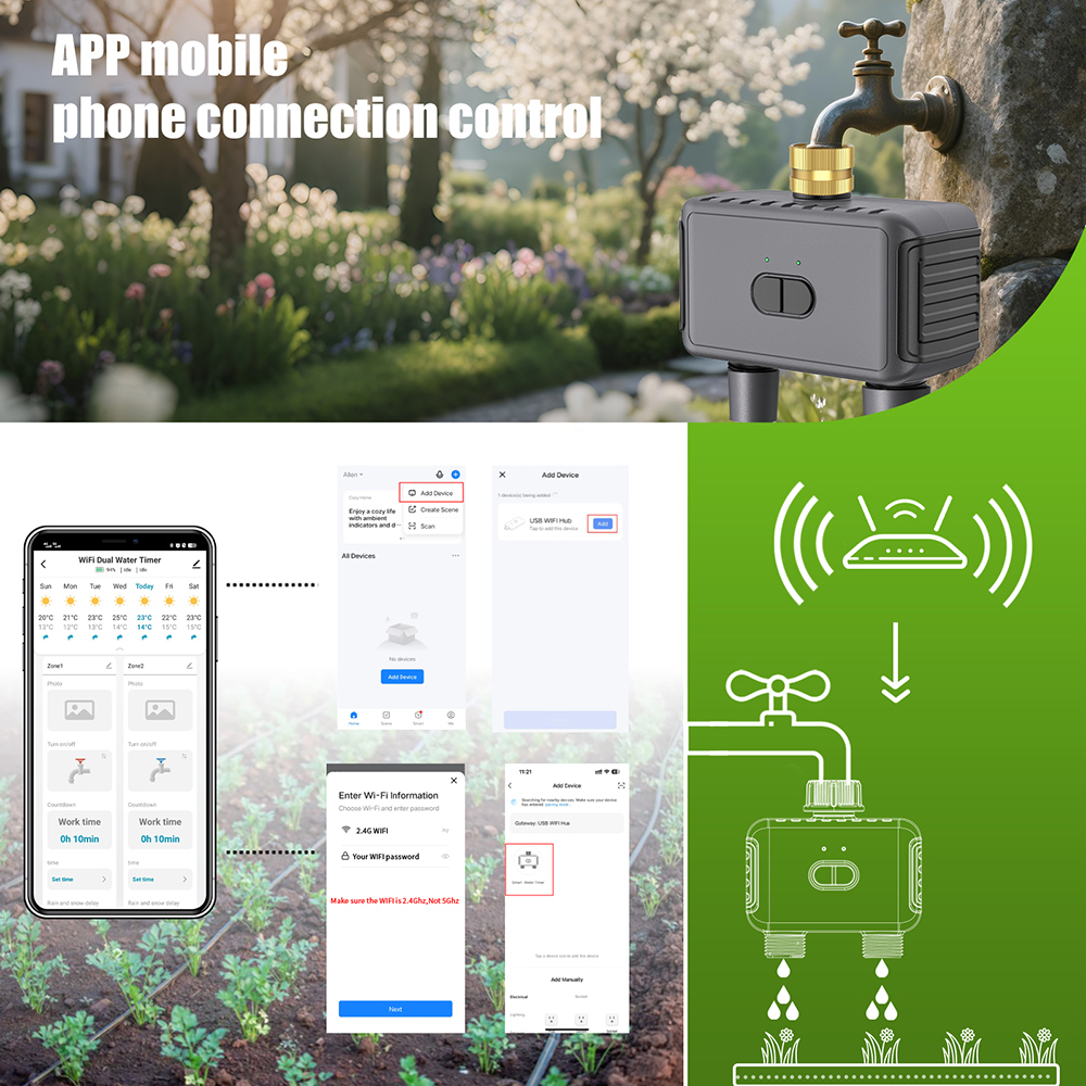 Tuya WiFi Water Timer สมาร์ท 2 - Smart Garden Monitoring System บทวิจารณ์และราคา