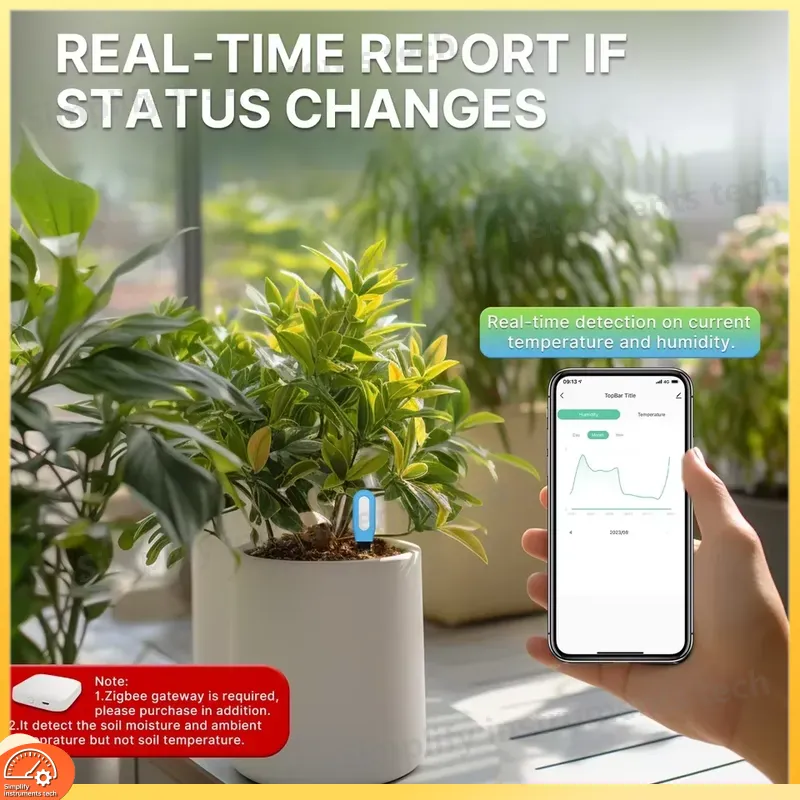 เซ็นเซอร์วัดความชื้นและอุณหภูม - Smart Garden Monitoring System บทวิจารณ์และราคา