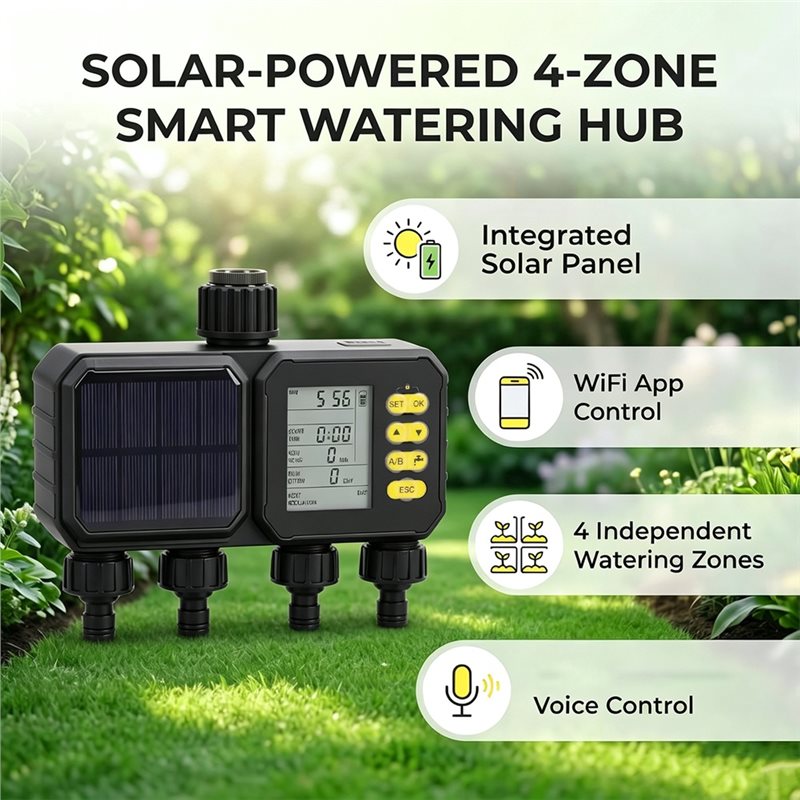 ABUN-Solar Wifi Watering Timer - Smart Garden Zone บทวิจารณ์และราคา