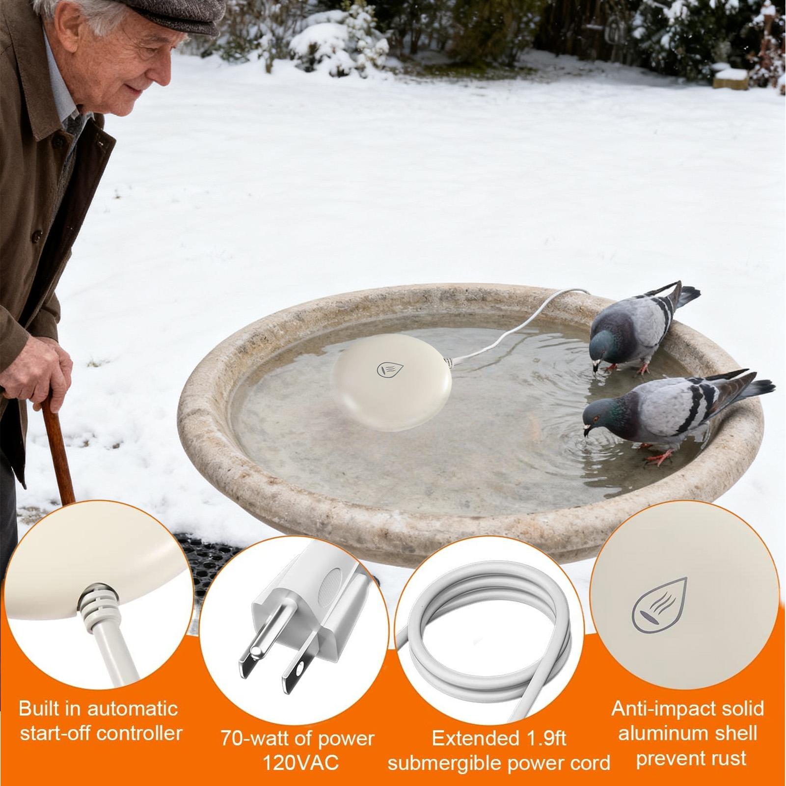 เครื่องทำความร้อนสำหรับน้ำพุนก - Smart Garden Bird Bath บทวิจารณ์และราคา