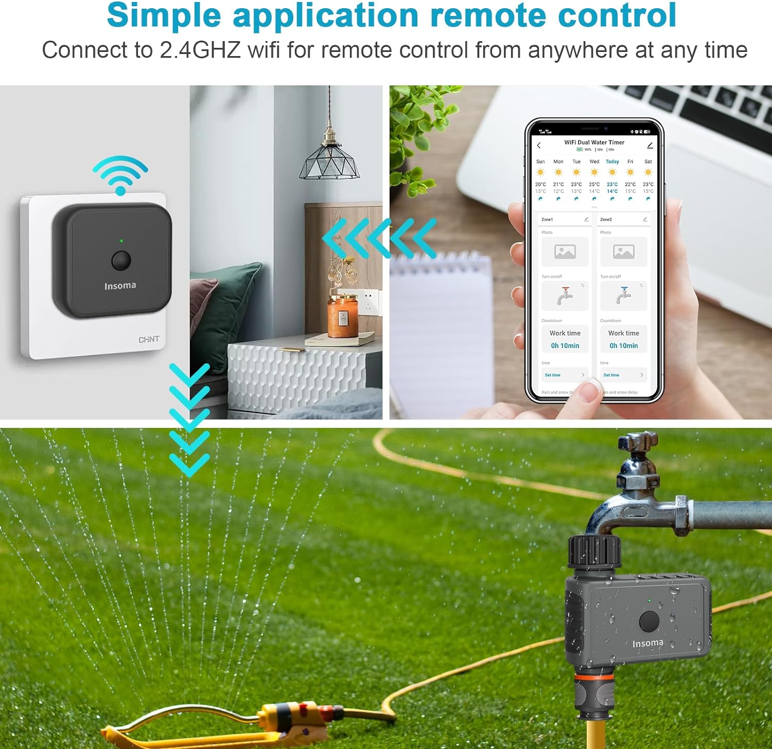 Insoma Wifi จับเวลาโรยอัตโนมัต - Smart Garden Monitoring System บทวิจารณ์และราคา