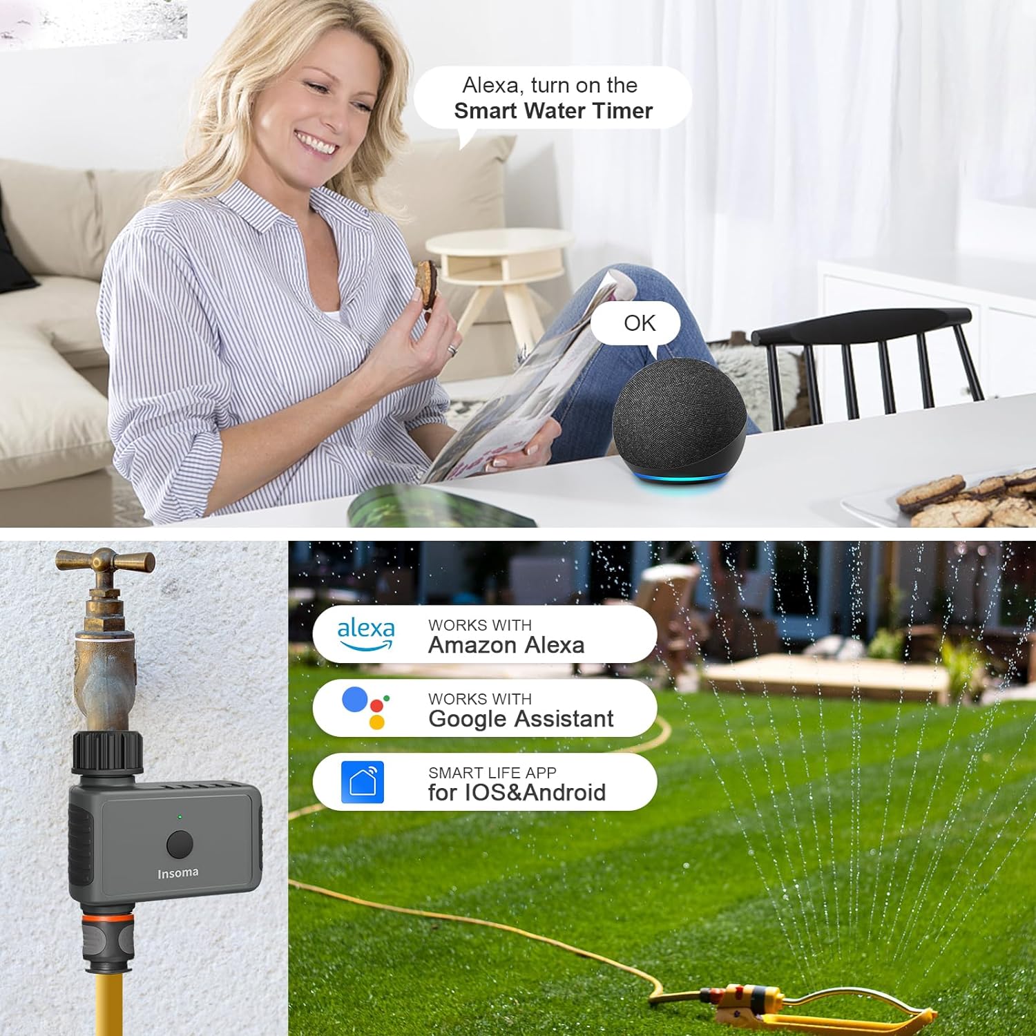Insoma Wifi จับเวลาโรยอัตโนมัต - Smart Garden Monitoring System บทวิจารณ์และราคา