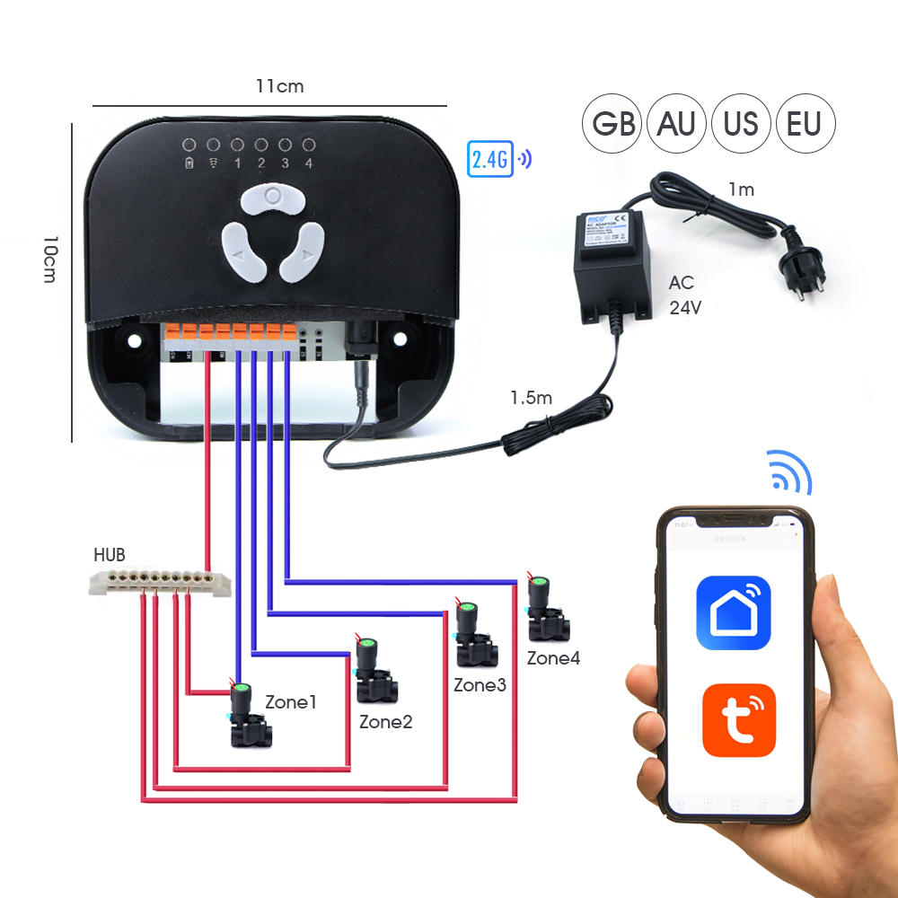 สวนท่อโซลินอยด์วาล์วController - Smart Garden Monitoring System บทวิจารณ์และราคา